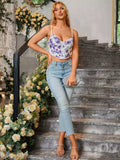   ruched v neck cami top print#color_print