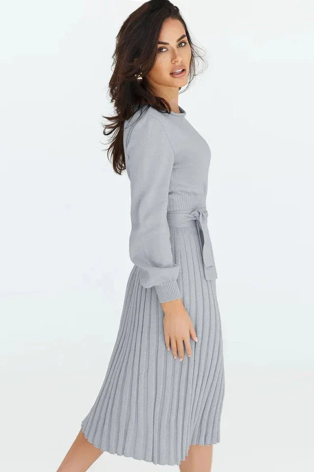 Long sleeve knit dress - View 9 | WEUXS