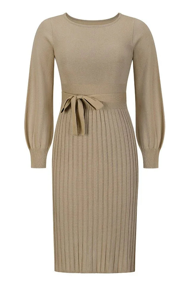 Long sleeve knit dress - View 16 | WEUXS