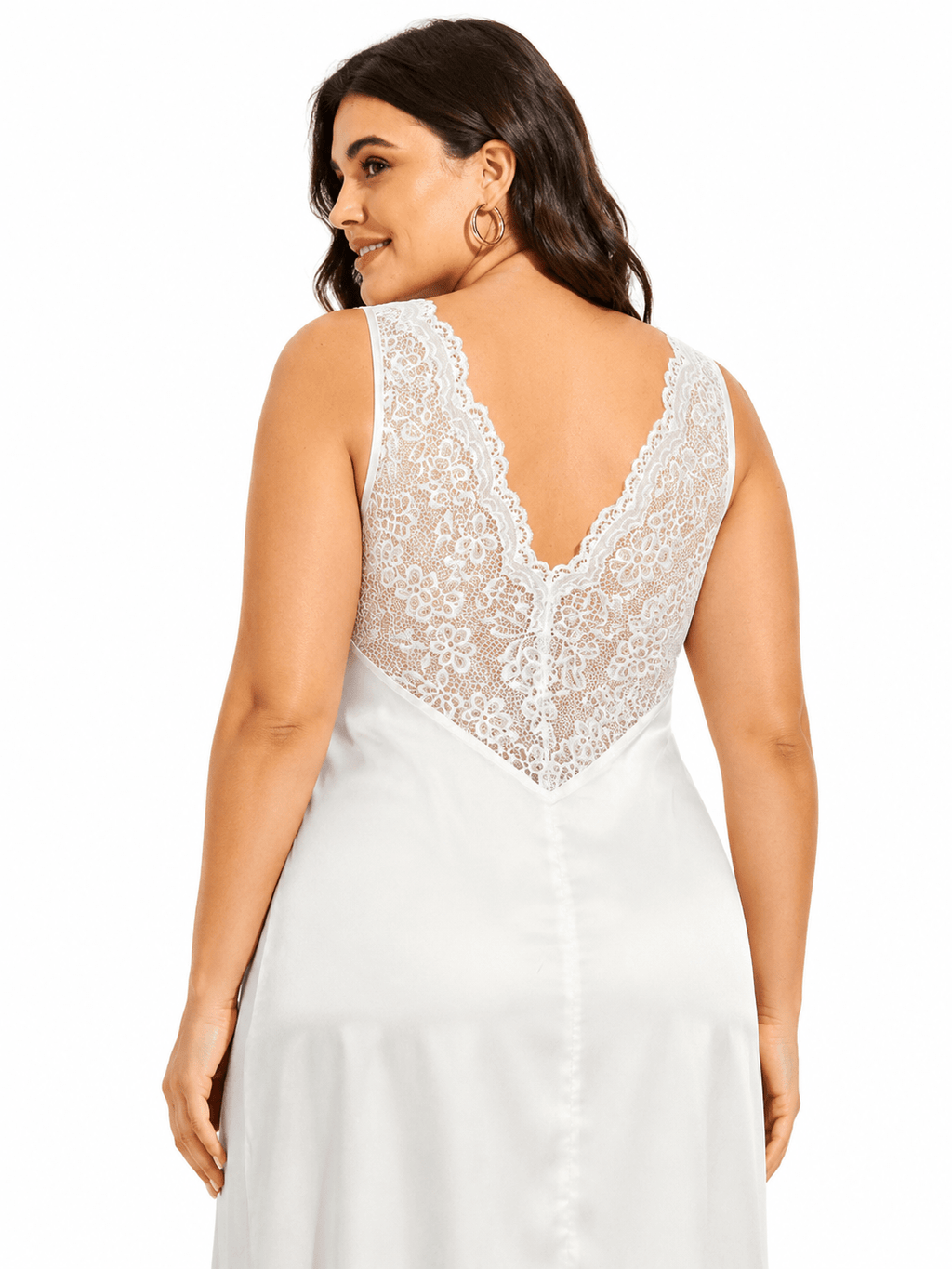Silk-Like Nightgown Long Dress - WEUXS
