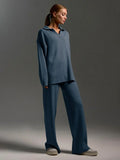 The Eleanor Polo Collar Knit Two-Piece Set - WEUXS