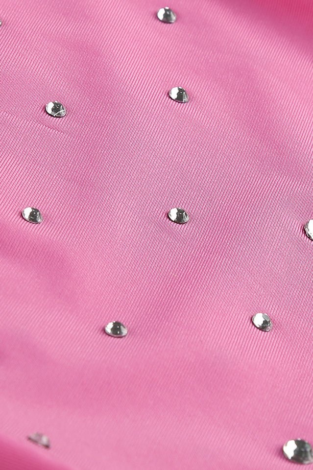 Turtle Crystal Embellished Draped Mini Dress - WEUXS