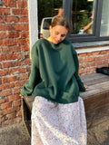 Oversized fleece crew neck sweatshirt - View 6 | WEUXS