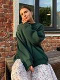 Ultimate Oversized Fleece Crew Neck Sweatshirt - WEUXS