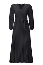 V Neck Pleated Maxi Dress - View 21 | WEUXS