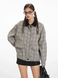 Vintage Plaid Harrington Jacket - WEUXS