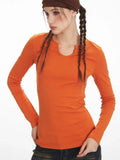 Women's Split Neck Long Sleeve Top - View 6 | WEUXS