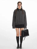 Vintage Reversible Plaid Bomber Jacket - WEUXS