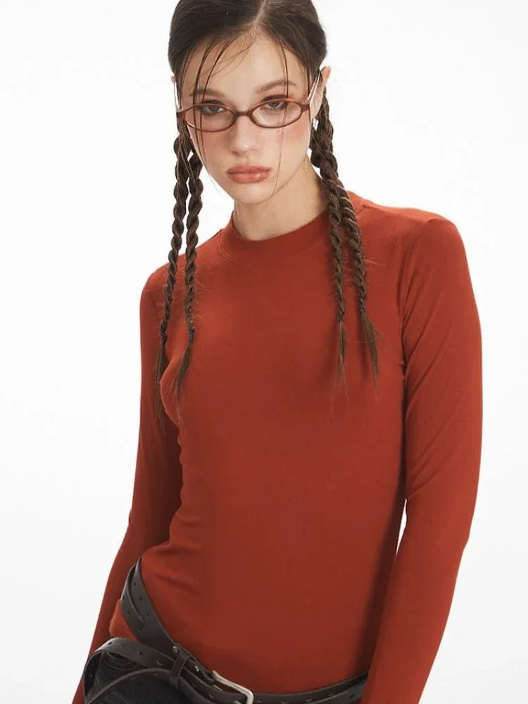 Slim Fit Long Sleeve Crew Neck Tee - View 6 | WEUXS
