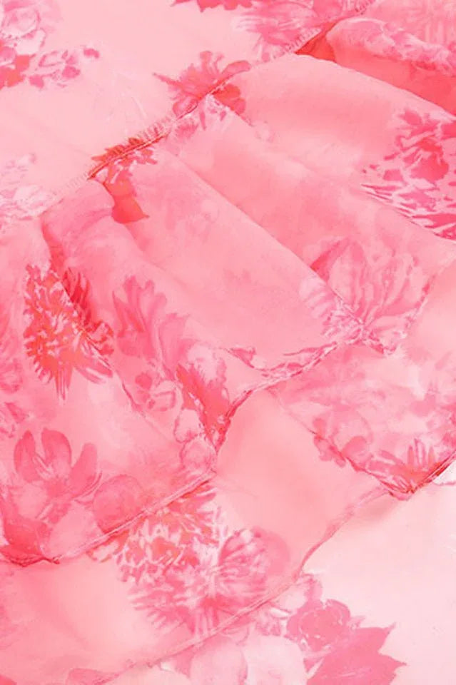 Whirlwind floral print midi dress - View 10 | WEUXS