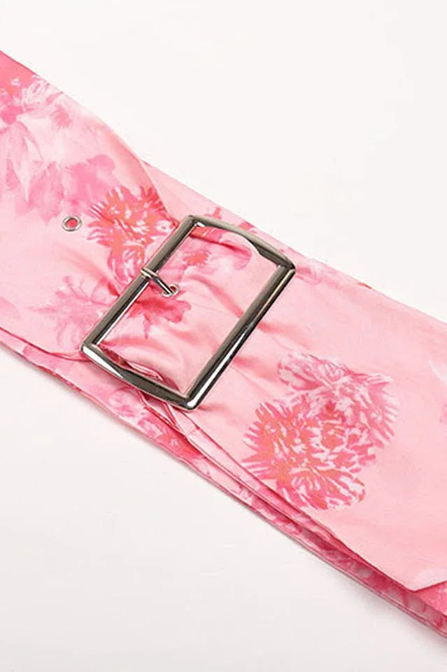Whirlwind floral print midi dress - View 9 | WEUXS
