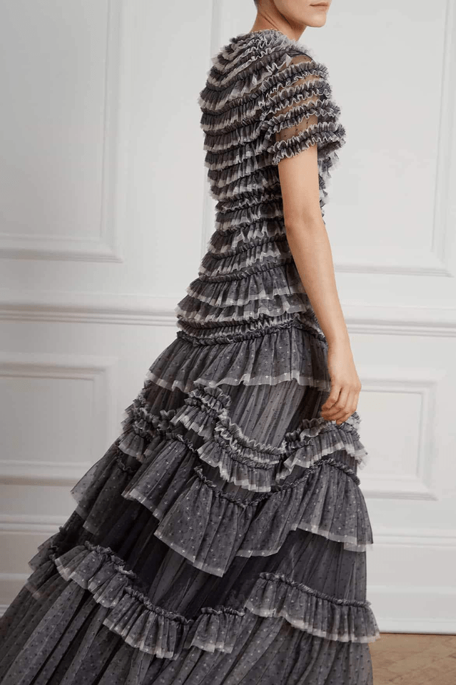 Wild Rose Ruffle Gown - WEUXS