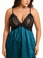 Women's Satin Chemise Loungewear - WEUXS