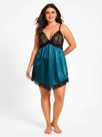 Women's Satin Chemise Loungewear - WEUXS