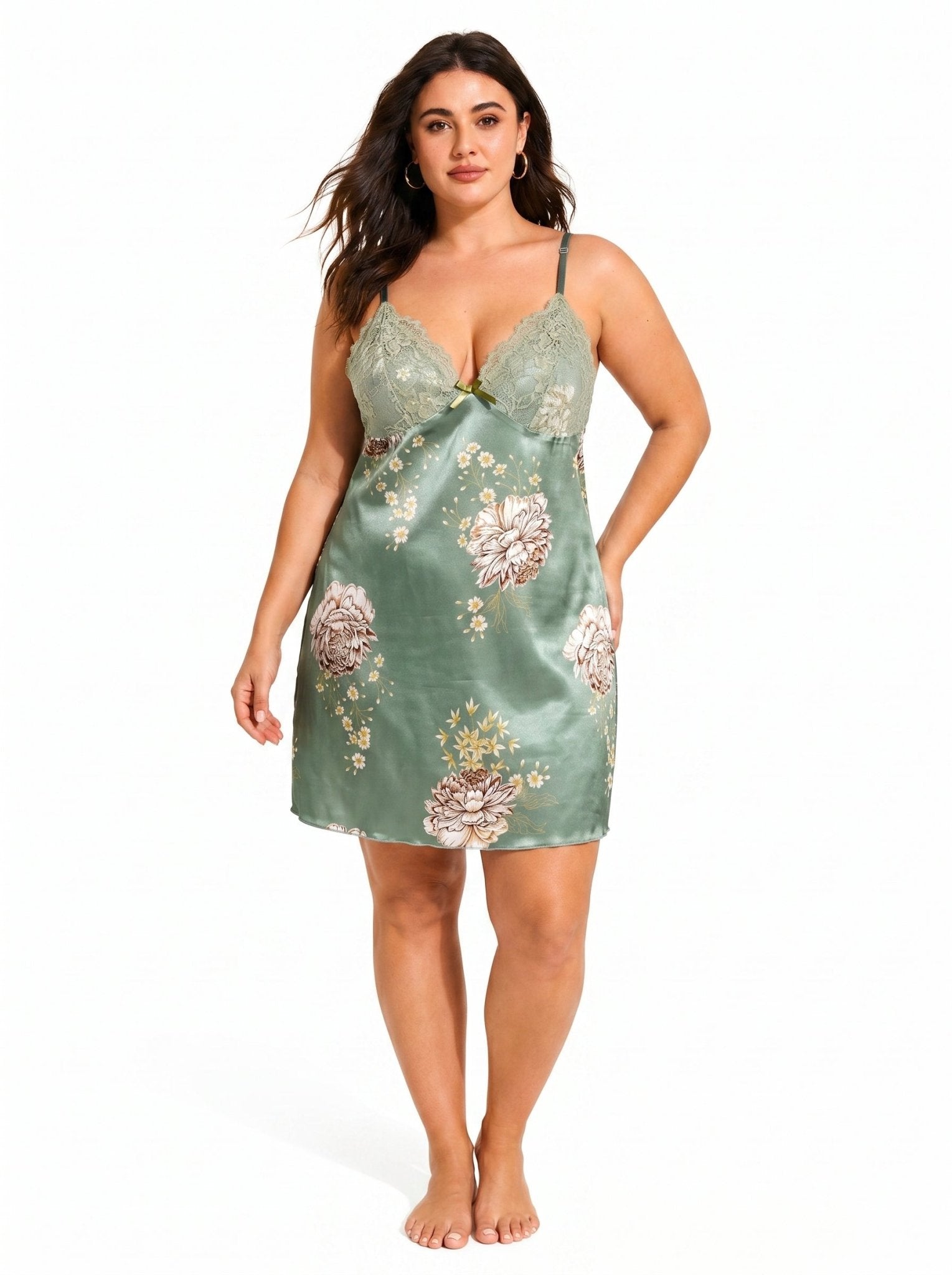 Women's Satin Slip Dress - WEUXS